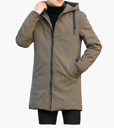 Men’s Waterproof Windproof Winter Jacket with Hood