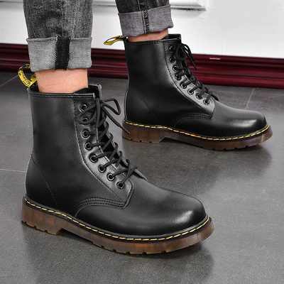 Men’s Vegan Leather Lace-Up Shoes for Winter