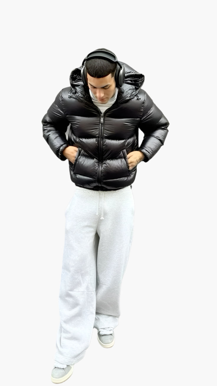 Men’s Quilted Puffer Jacket for Winter