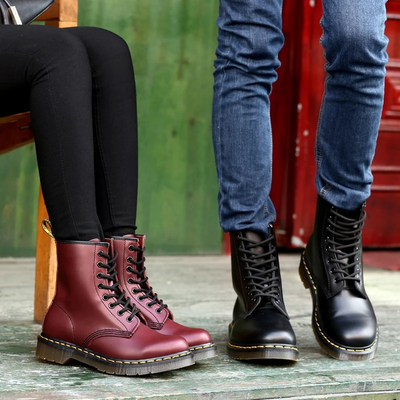 Men’s Vegan Leather Lace-Up Shoes for Winter