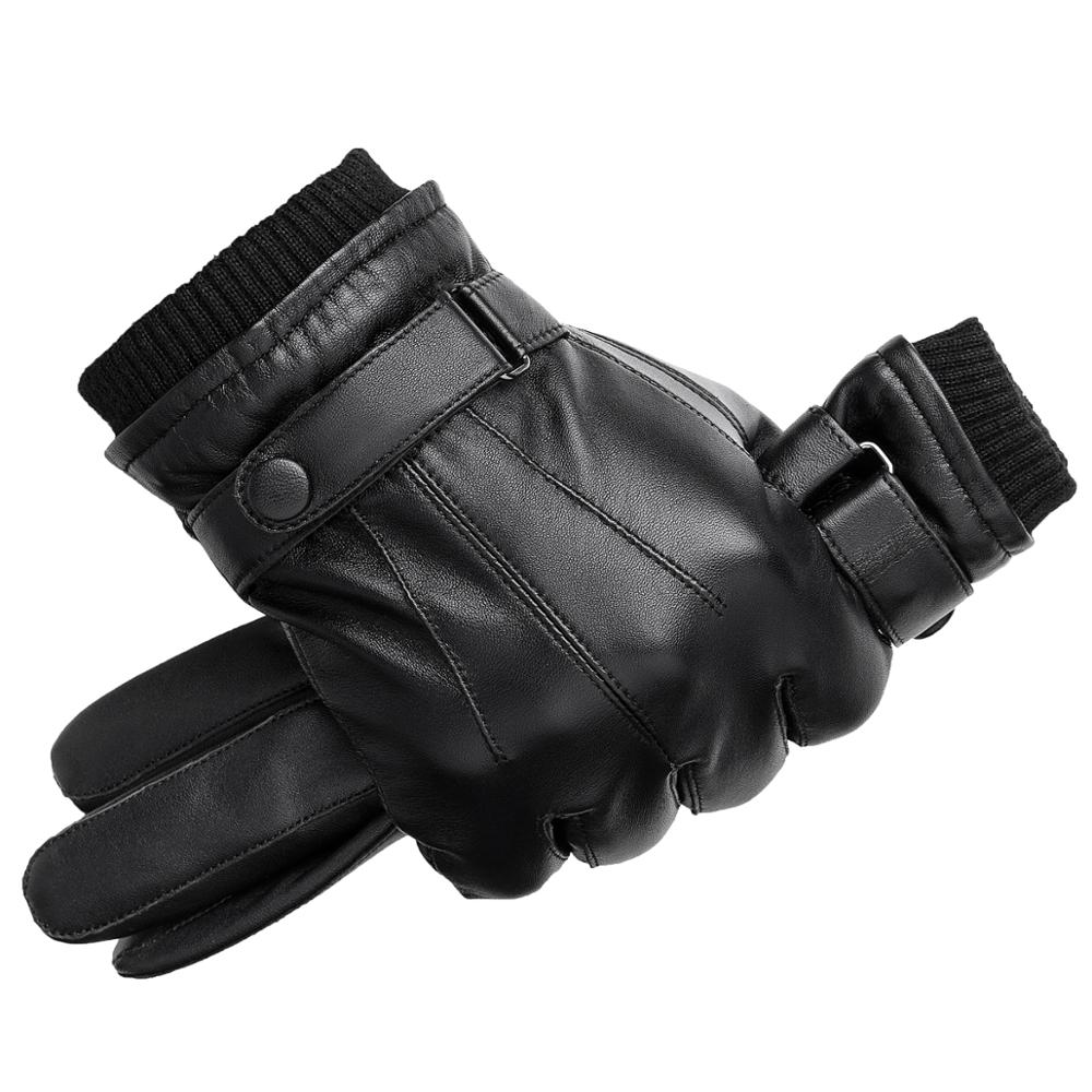 Men's Winter Leather Gloves