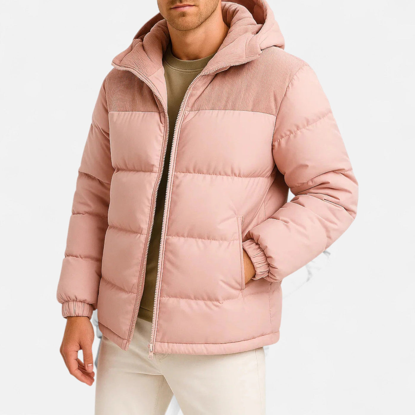 Men’s Lightweight Hooded Puffer Jacket