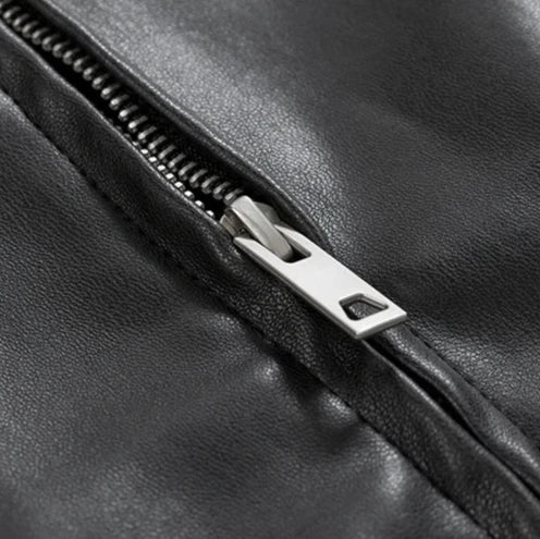 Men’s Oversized Leather Jacket for Autumn