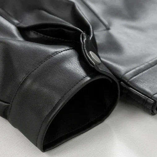 Men’s Oversized Leather Jacket for Autumn