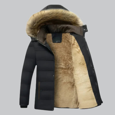 Women's Parka Jacket Waterproof Fleece-Lined