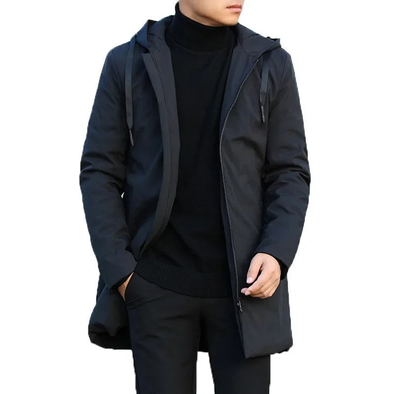 Men’s Waterproof Windproof Winter Jacket with Hood