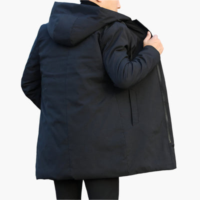 Men’s Waterproof Windproof Winter Jacket with Hood