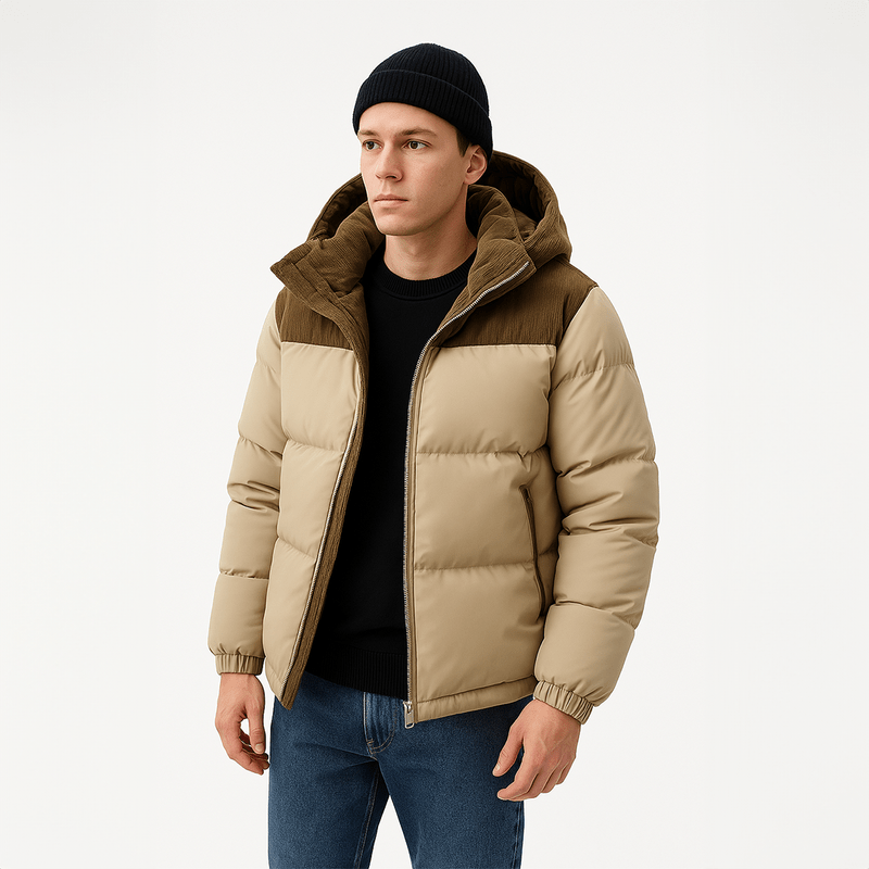 Casual Puffer Jacket For Men's